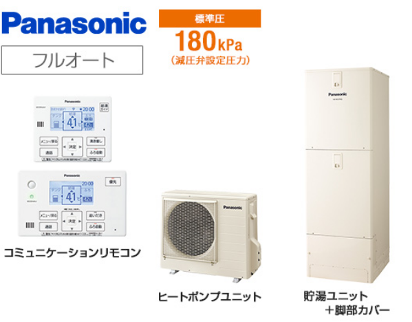 パナソニック エコキュート Sシリーズ
HE-S37LQS_set